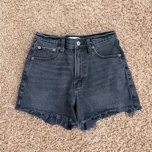 Abercrombie & Fitch Black Wash Jean Shorts